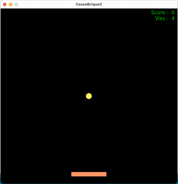 lancement du jeu